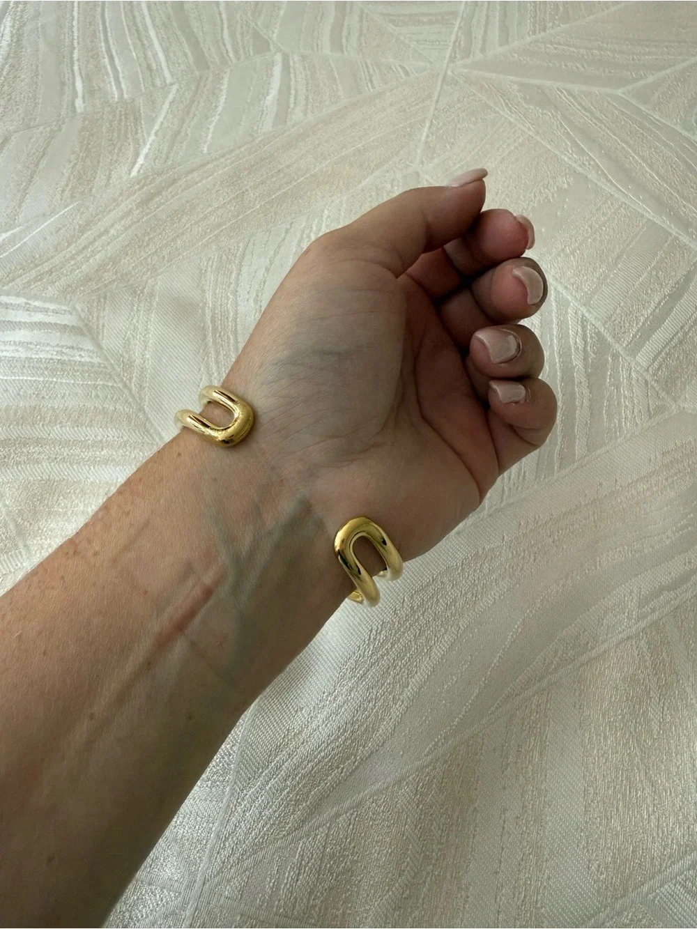Michael Kors Gold Crystal-Accented Open Cuff Bracelet